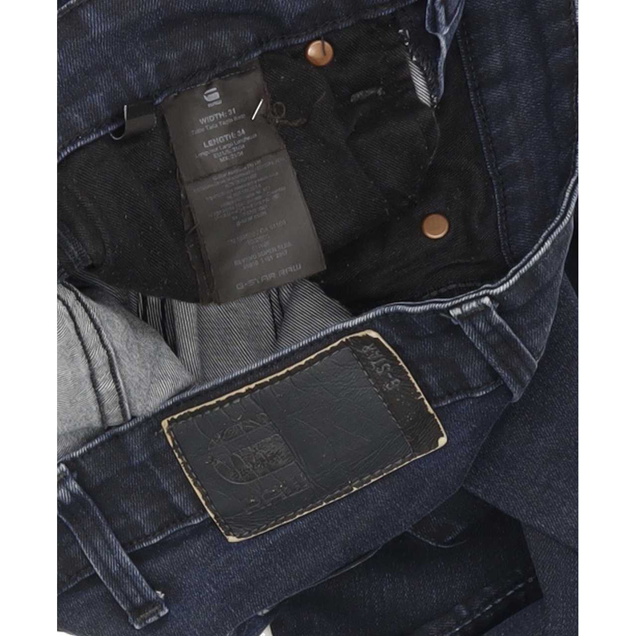 G-Star Revend Men Blue Straight Slim Stretch Jeans W31 L33