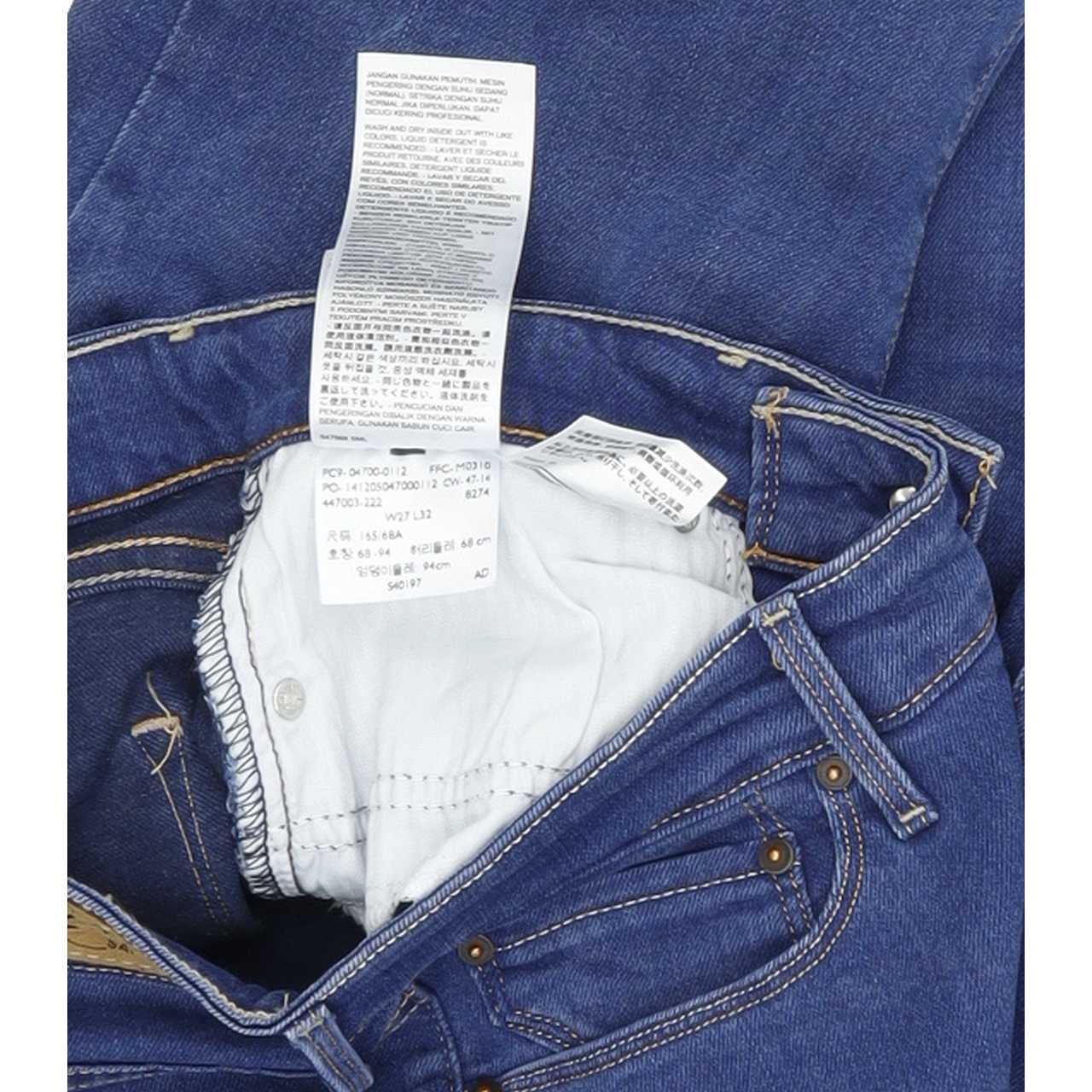 Levi's Women Blue Straight Regular Stretch Jeans W27 L32