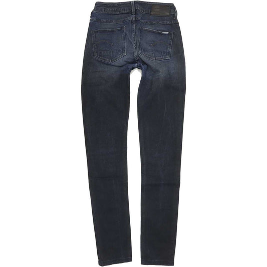 G-Star Women Blue Skinny Slim Stretch Jeans W24 L30