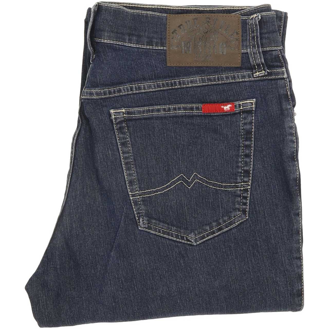 Mustang Men Blue Straight Regular Jeans W34 L34