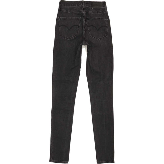 Levi's 721 High Rise Women Black Skinny Stretch Jeans W25 L29