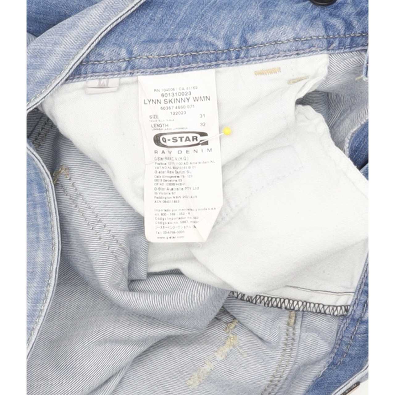 G-Star Lynn Women Blue Skinny Slim Stretch Jeans W31 L32