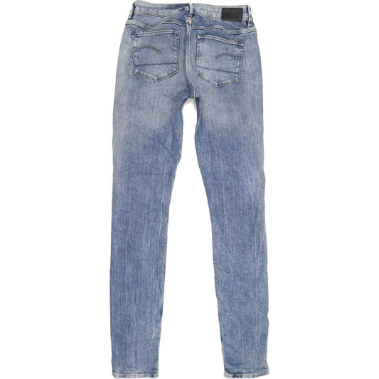 G-Star Contour Women Blue Skinny Regular Stretch Jeans W29 L33
