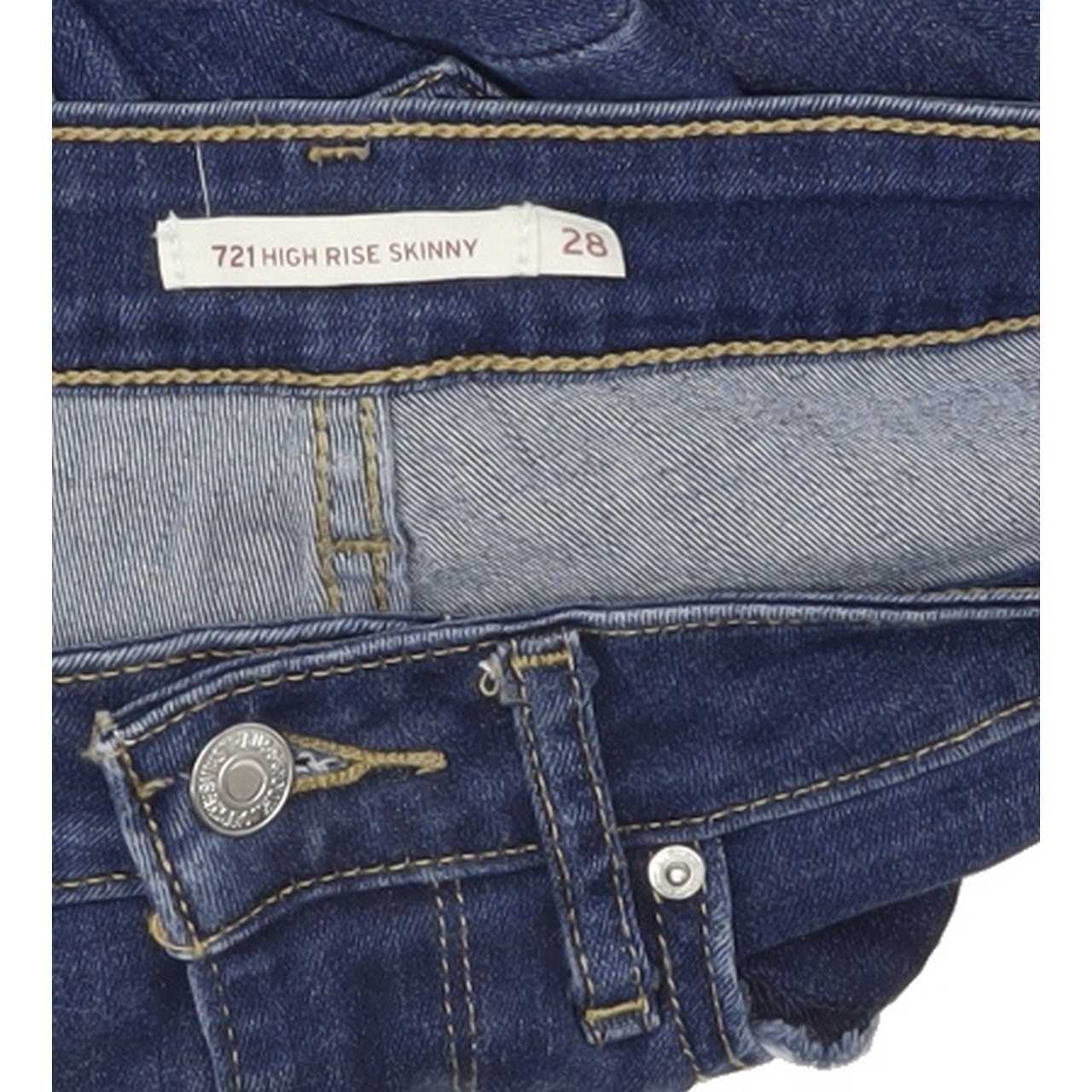 Levi's 721 High Rise Women Blue Skinny Jeans W28 L30