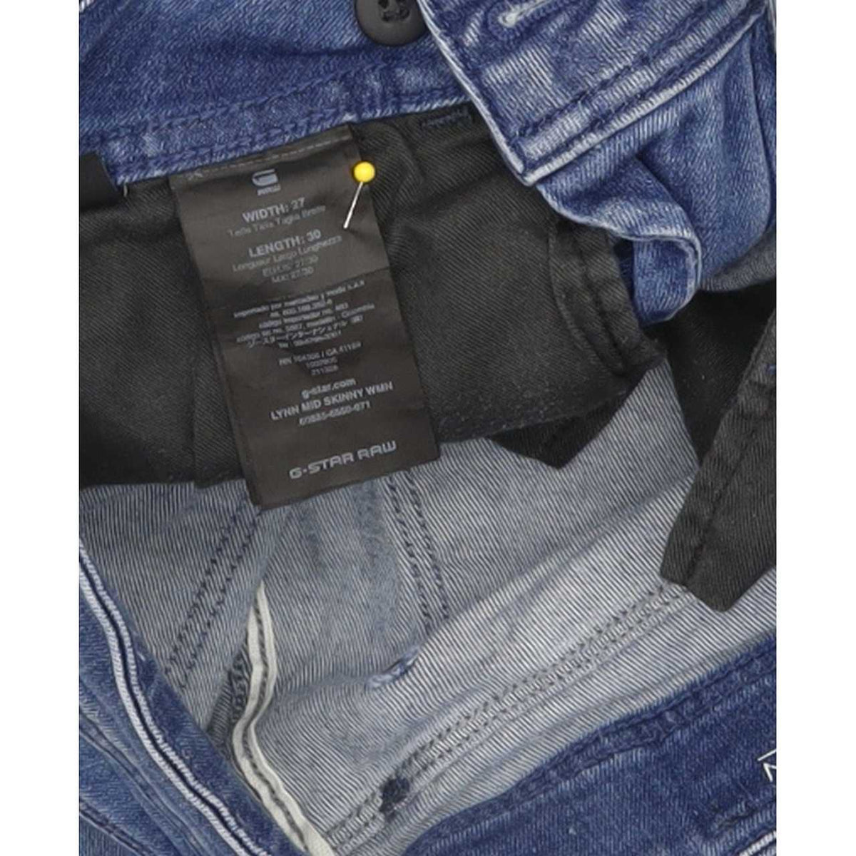 G-Star Lynn Women Blue Skinny Slim Stretch Jeans W27 L30