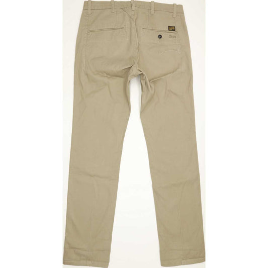 G-Star Bronson Women Beige Tapered Loose Chino Stretch Jeans W26 L32