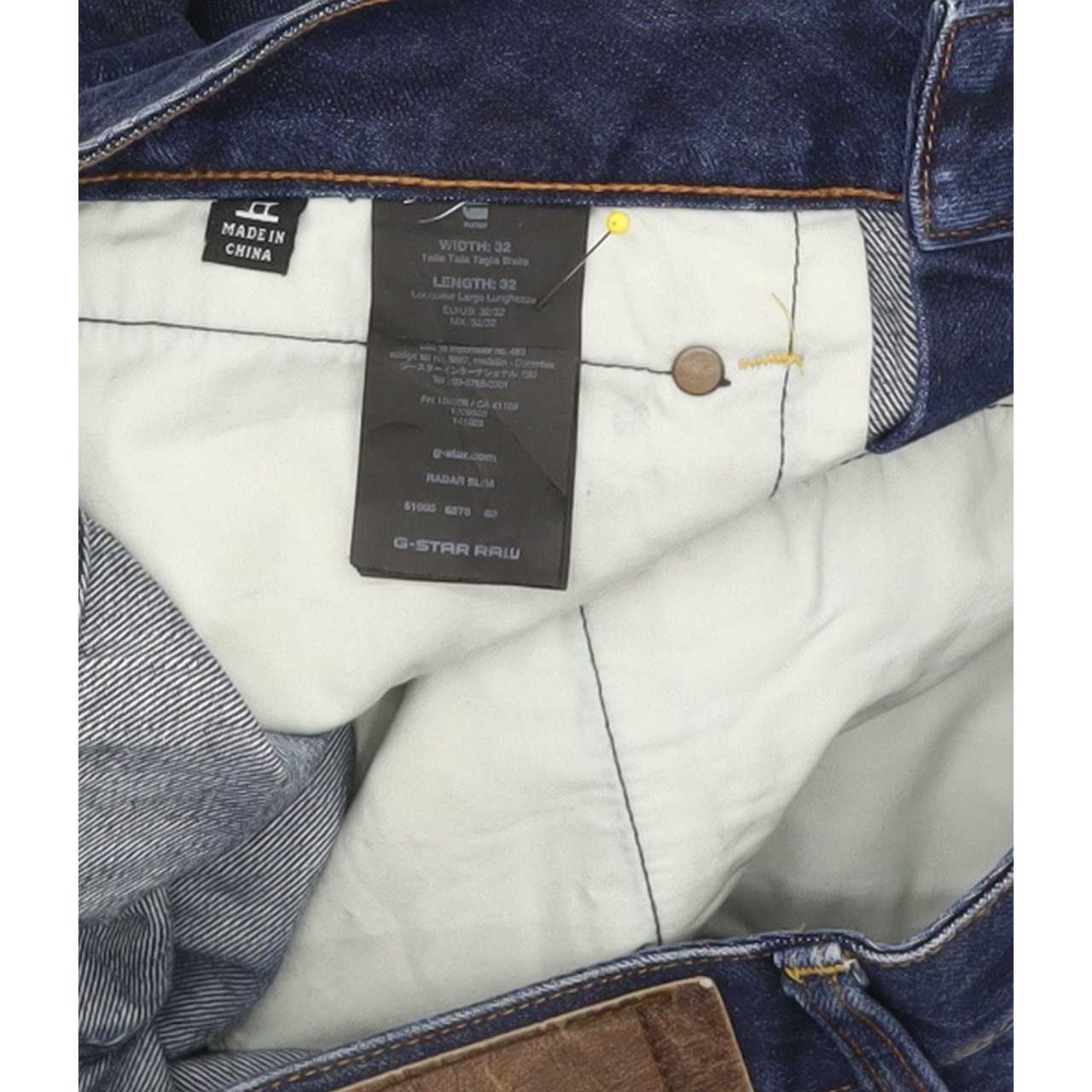 G-Star Radar Men Blue Straight Slim Jeans W32 L32