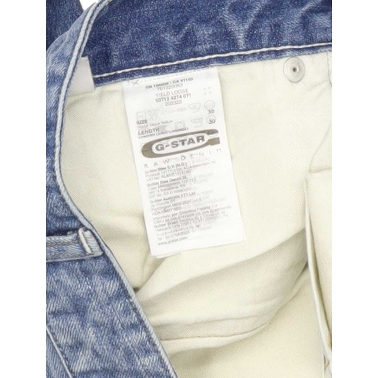 G-Star Yield Men Blue Straight Loose Jeans W30 L30