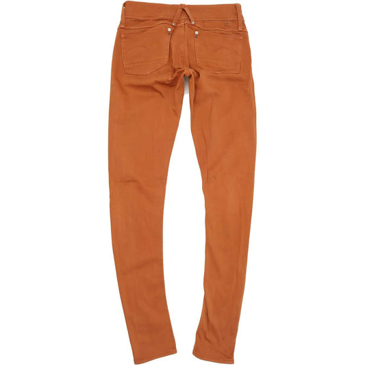G-Star Lynn Women Brown Skinny Slim Stretch Jeans W28 L34