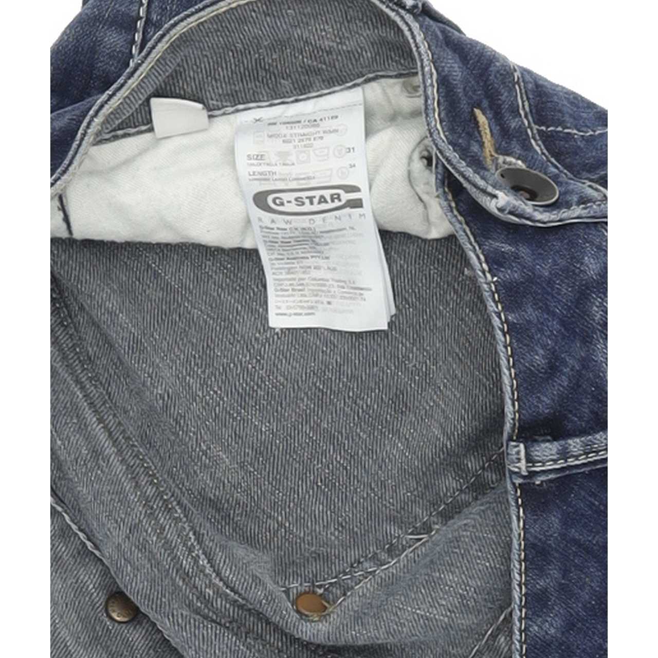 G-Star Midge Women Blue Straight Regular Stretch Jeans W31 L33