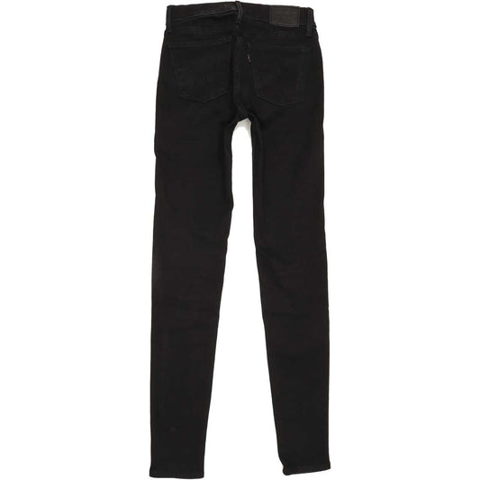 Levi's 710 Women Black Skinny Regular Jeans W25 L29