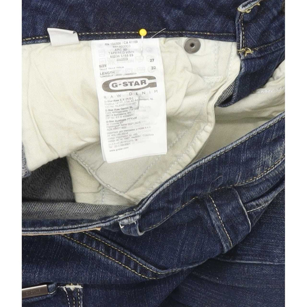 G-Star Arc 3D Women Blue Tapered Loose Stretch Jeans W27 L32