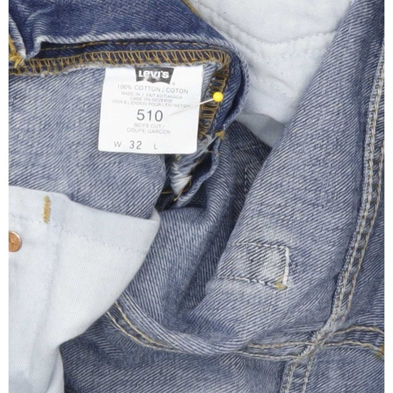 Levi's 510 Men Blue Straight Slim Jeans W32