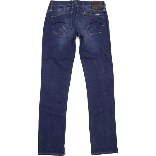 G-Star 5204 Women Blue Straight Slim Jeans W28 L32