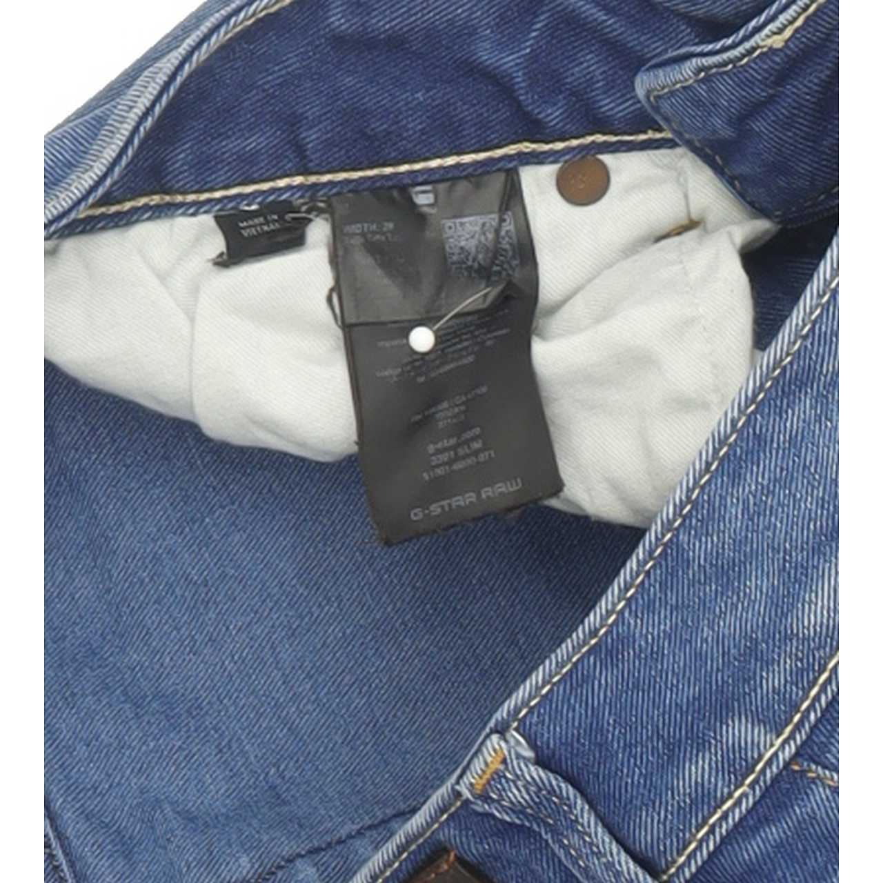 G-Star 3301 Men Blue Straight Slim Jeans W29 L31