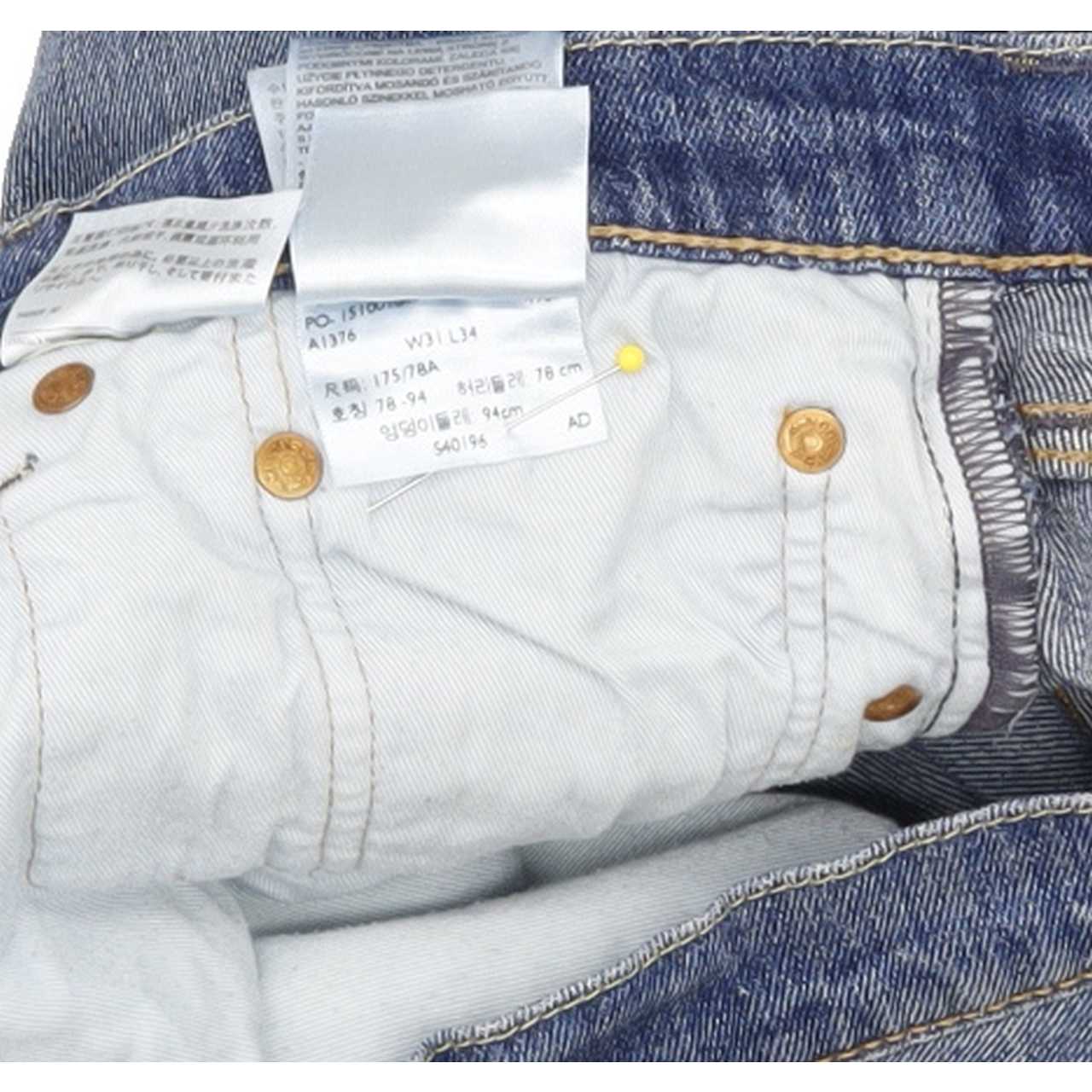 Levi's 511 Men Blue Straight Slim Stretch Jeans W31 L33