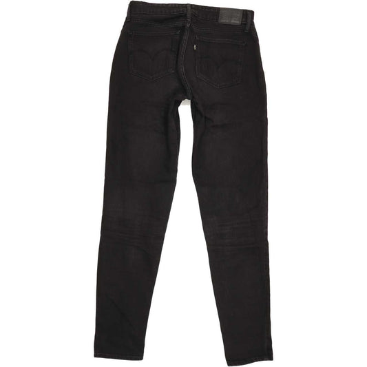 Levi's 711 Women Black Skinny Slim Stretch Jeans W28 L31