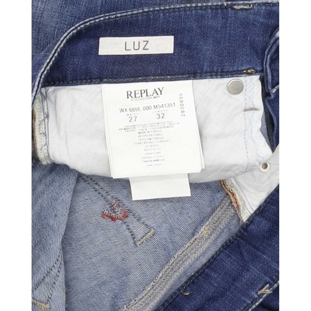 Replay Women Blue Skinny Slim Stretch Jeans W27 L32