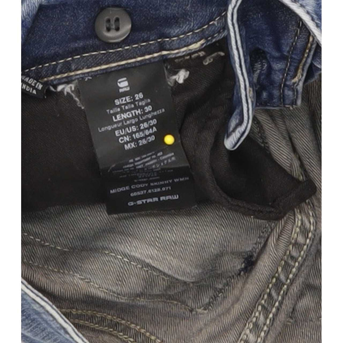 G-Star Midge Cody Women Blue Skinny Slim Stretch Jeans W26 L30