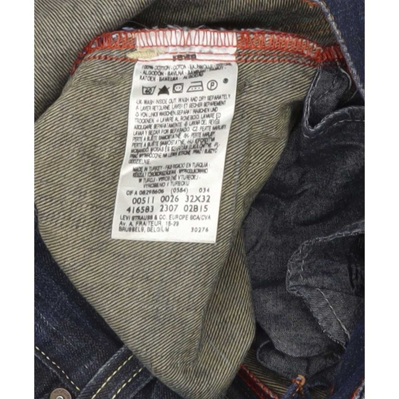 Levi's 511 Men Blue Straight Slim Jeans W32 L32