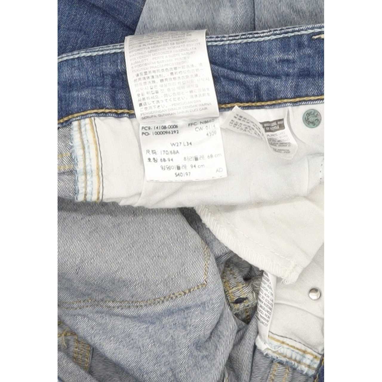 Levi's Men Blue Skinny Slim Stretch Jeans W27 L33