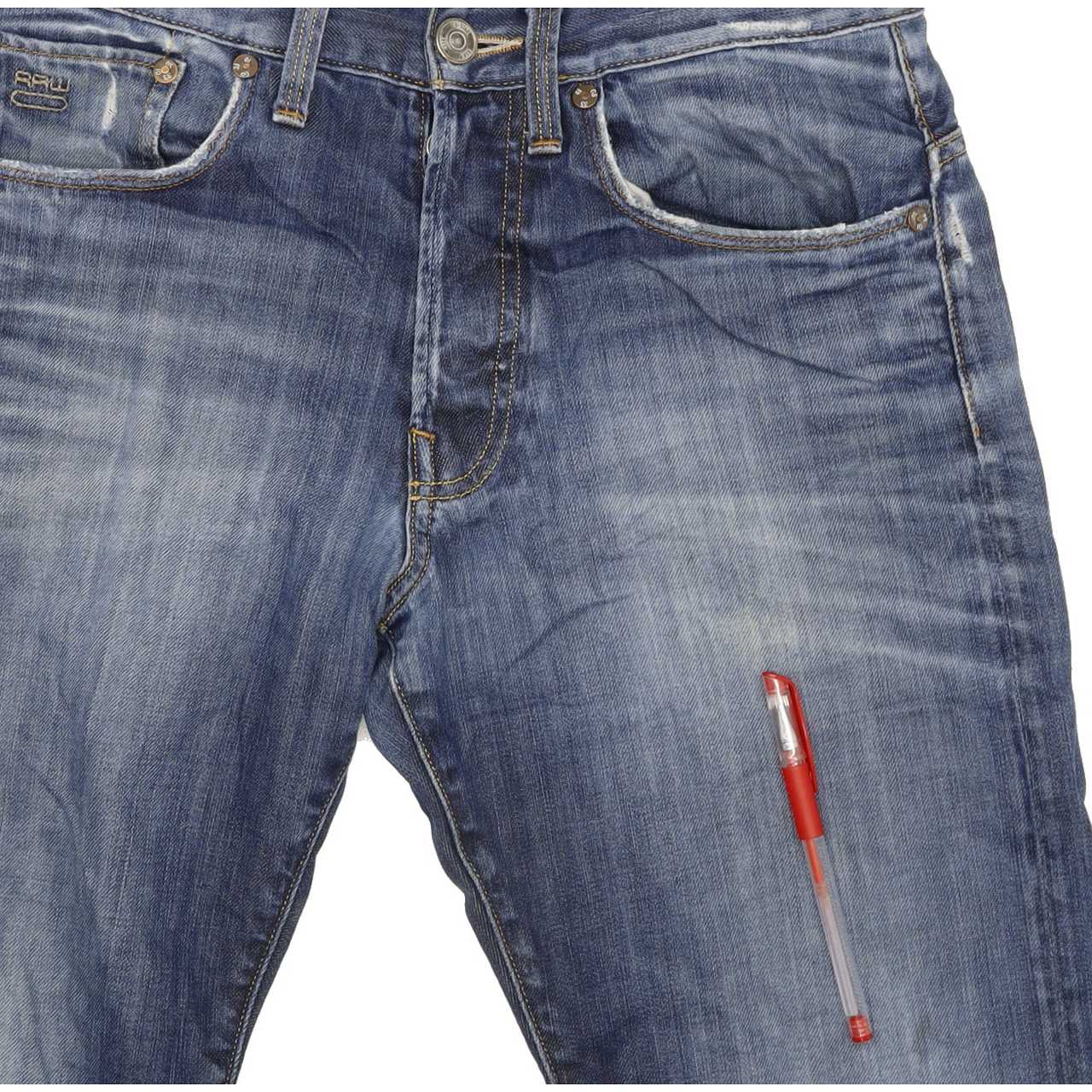 G-Star 3301 Men Blue Straight Regular Jeans W29 L32