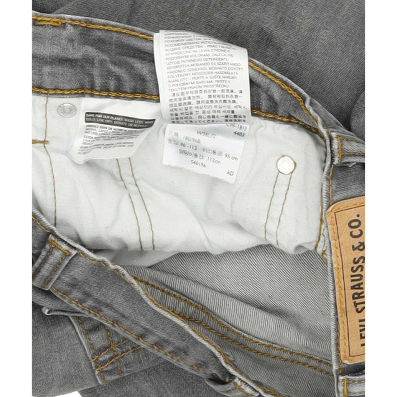 Levi's 511 Men Grey Straight Slim Stretch Jeans W38 L31