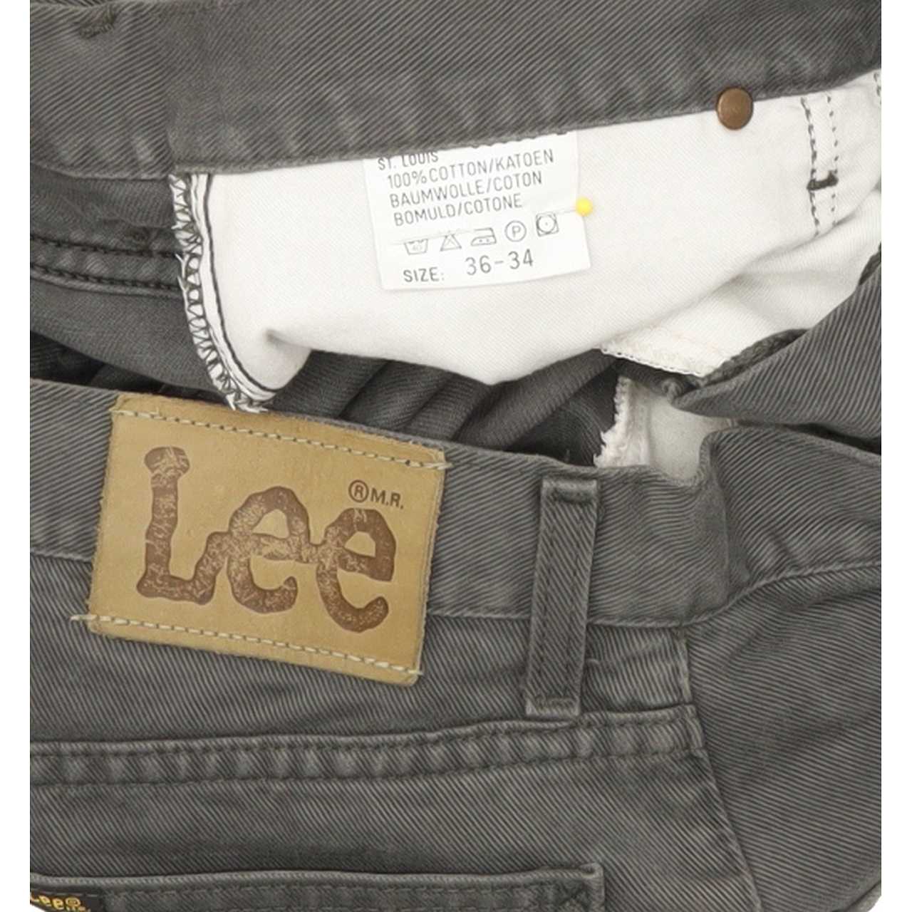 Lee St Louis Men Green Tapered Regular Jeans W36 L34