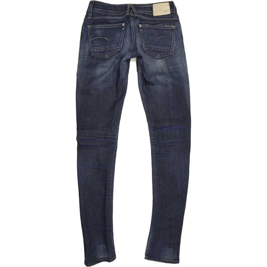 G-Star Lynn Women Blue Skinny Slim Stretch Jeans W28 L35
