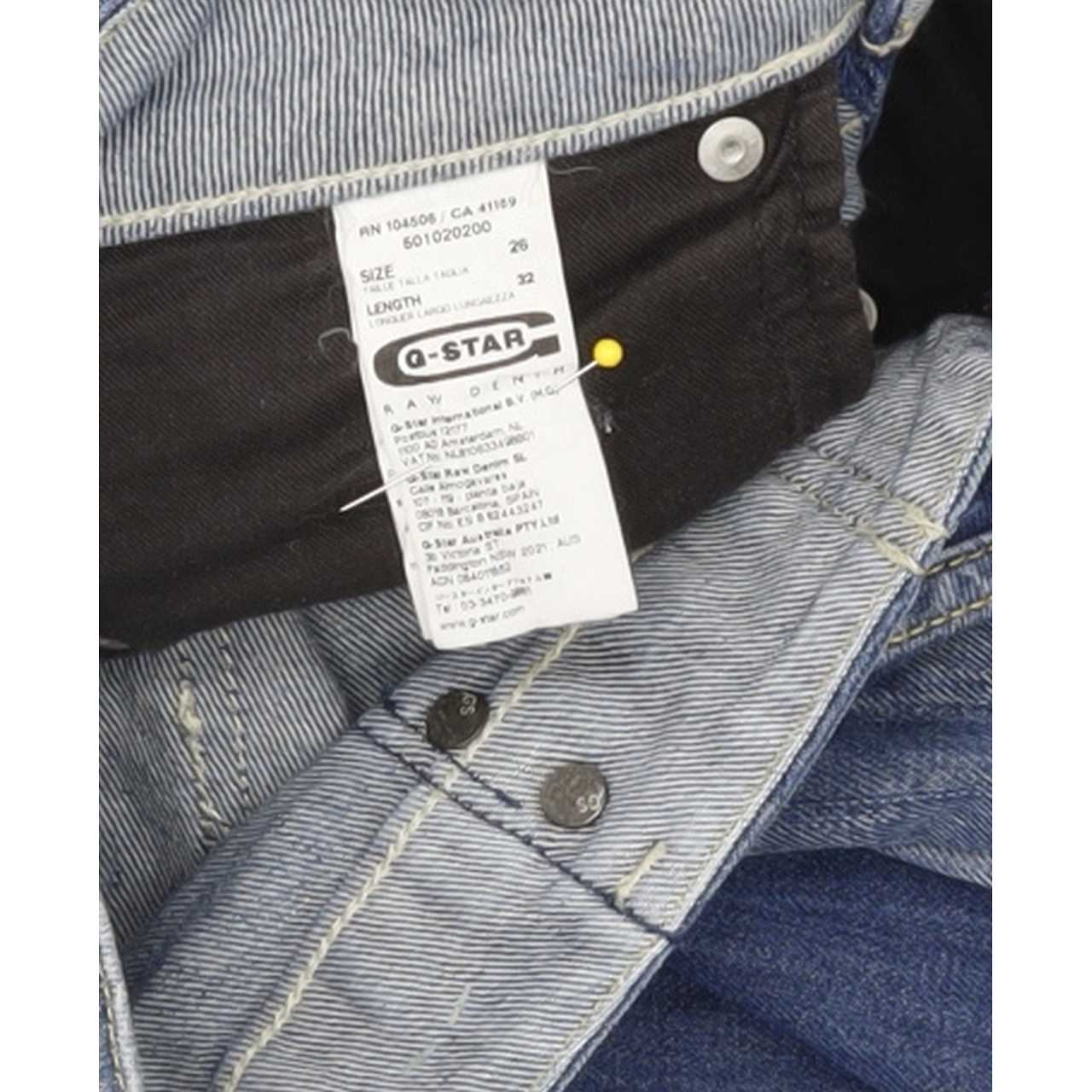 G-Star Midge Women Blue Straight Slim Stretch Jeans W26 L33