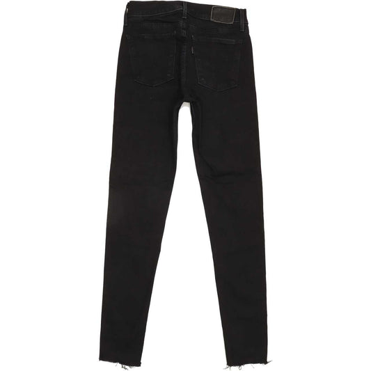 Levi's 710 Super Women Black Skinny Regular Jeans W26 L28