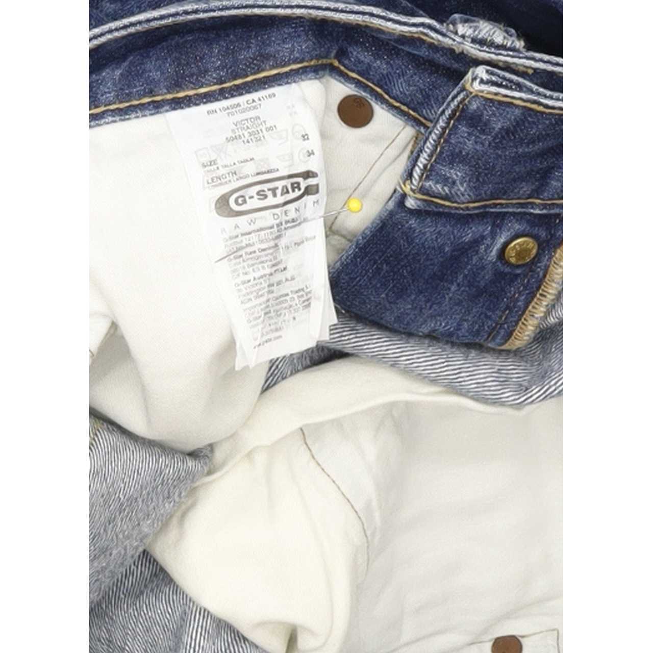 G-Star Victor Men Blue Straight Regular Jeans W32 L33
