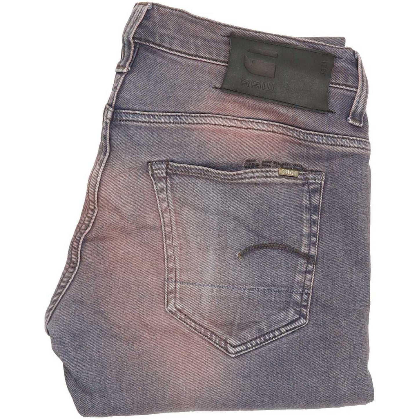 G-Star 3301 Women Blue Straight Slim Jeans W30 L31