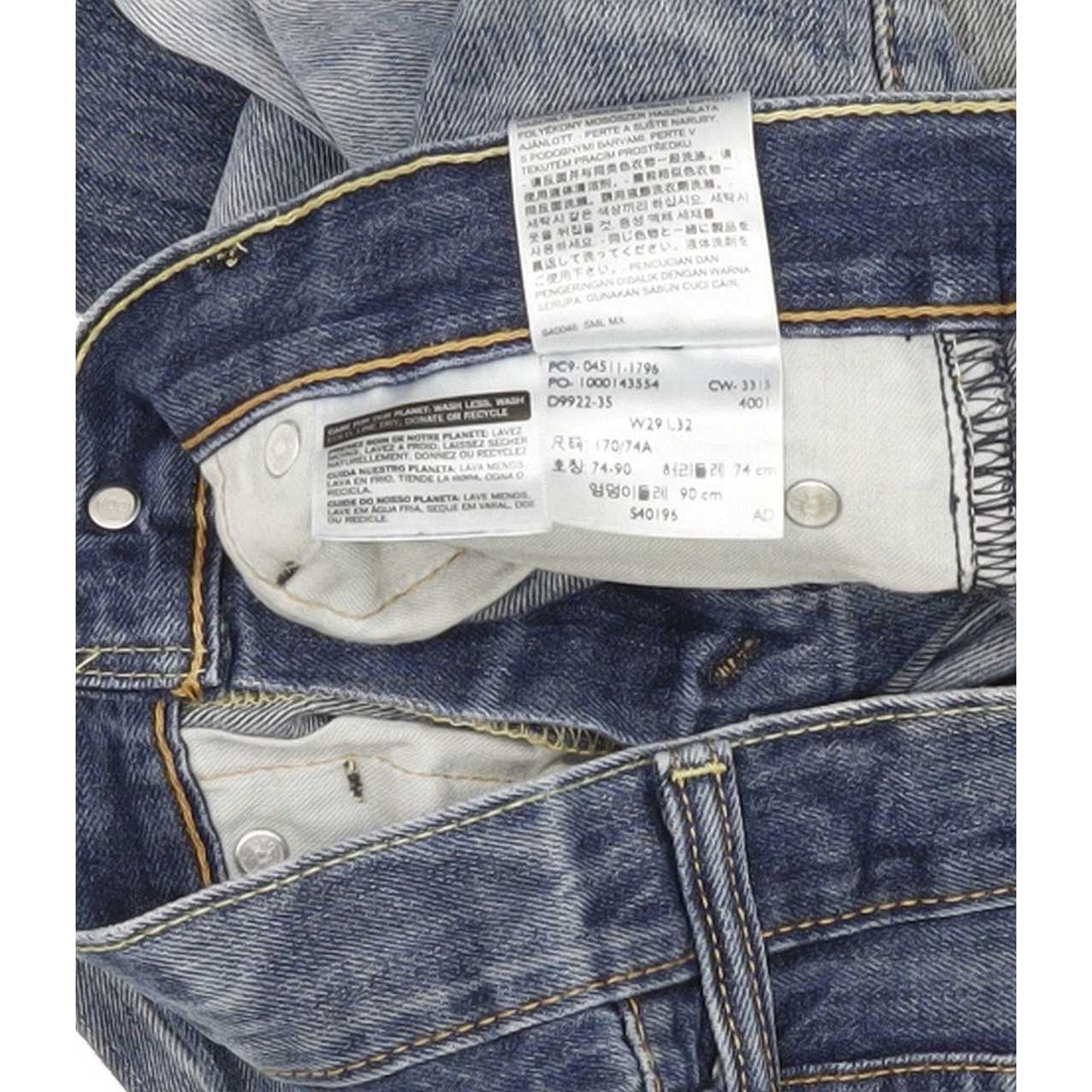 Levi's 511 Men Blue Straight Slim Jeans W29 L32