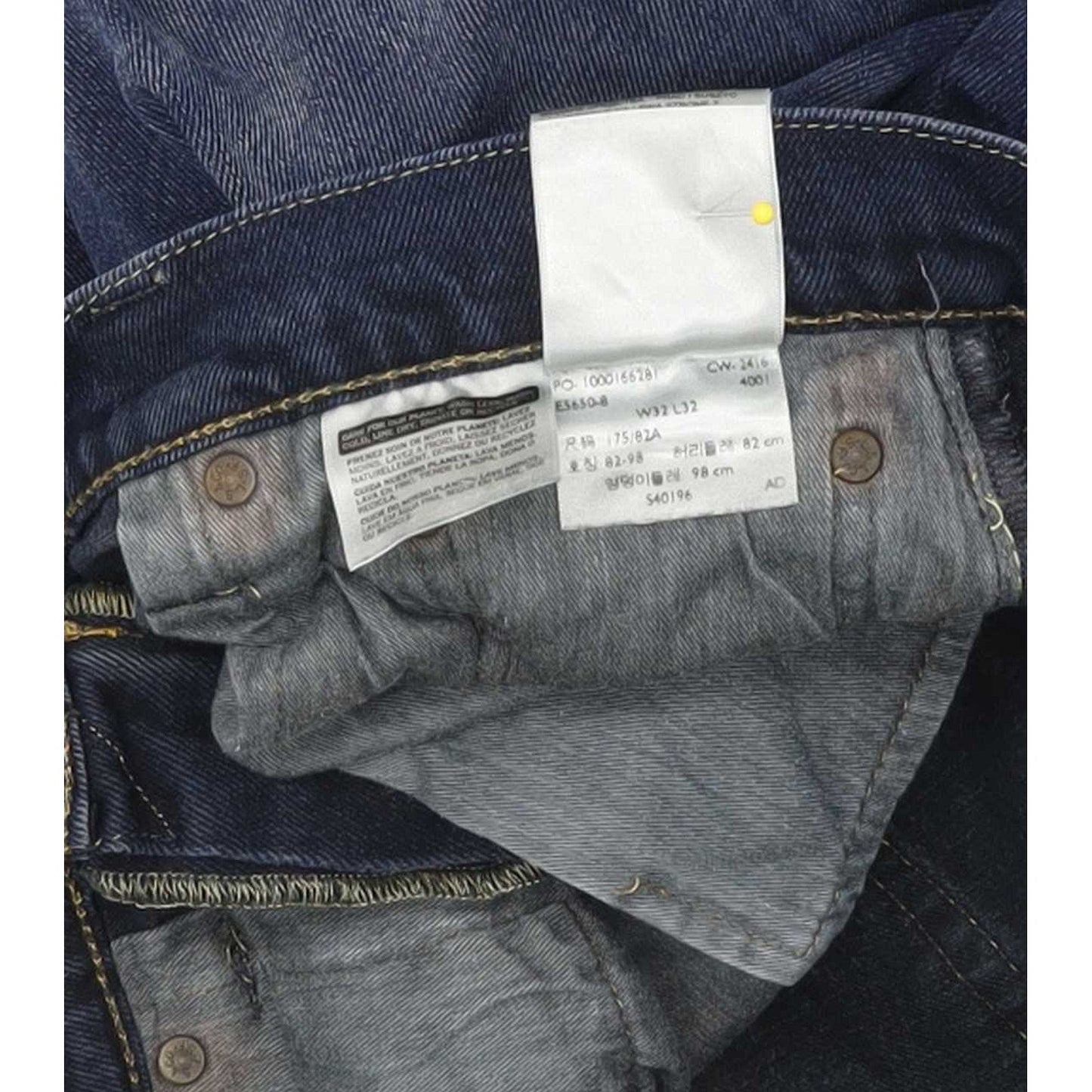 Levi's 512 Men Blue Tapered Slim Stretch Jeans W32 L31