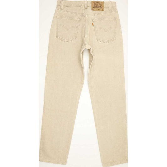 Levi's 550 Made in USA Beige Tapered Relaxed Mom Jeans High Waisted W31 L31