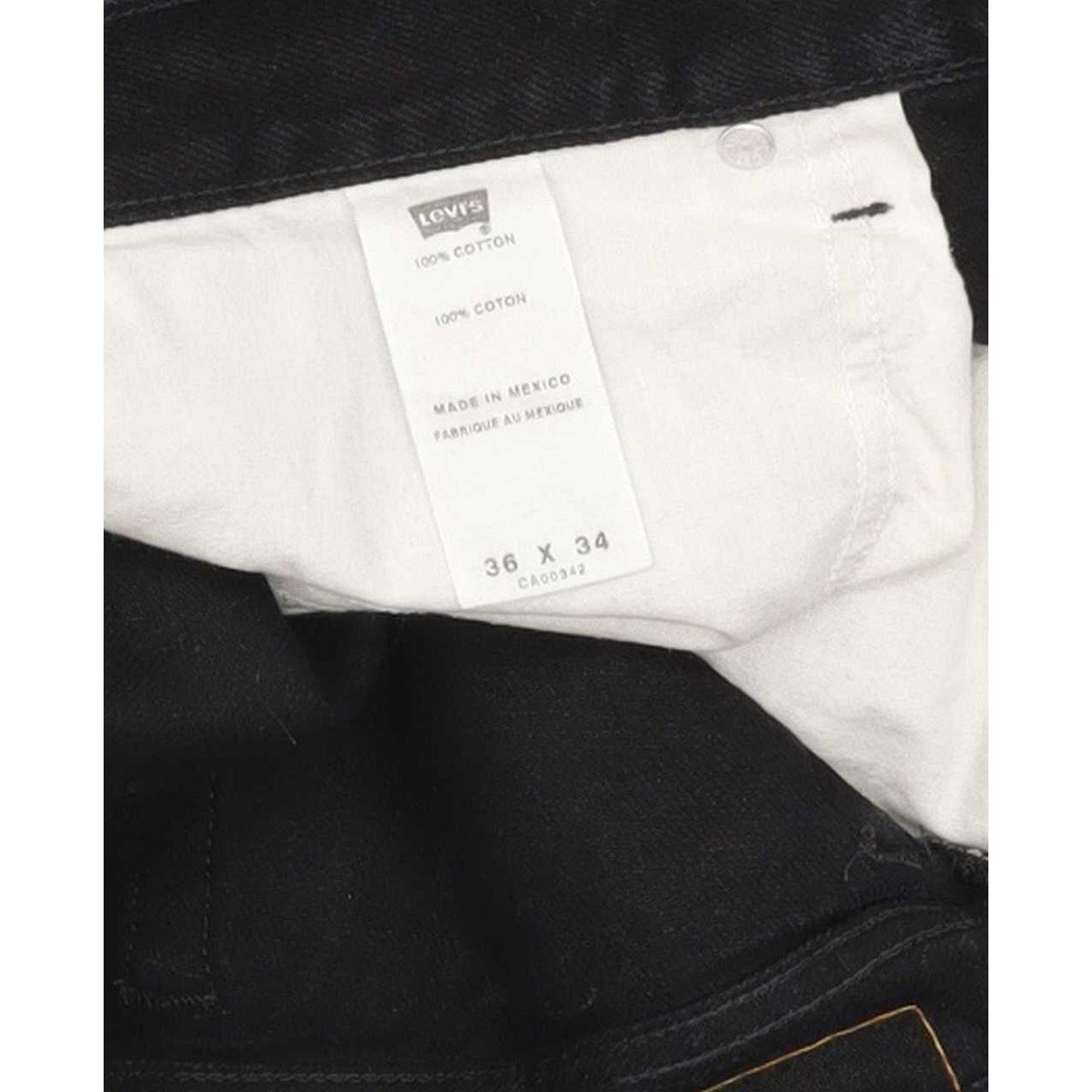 Levi's Men Black Straight Slim Jeans W36 L33