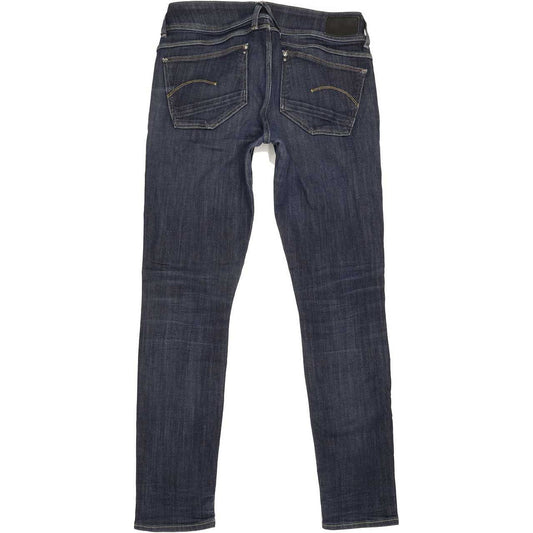 G-Star Lynn Mid Women Blue Skinny Slim Stretch Jeans W29 L29