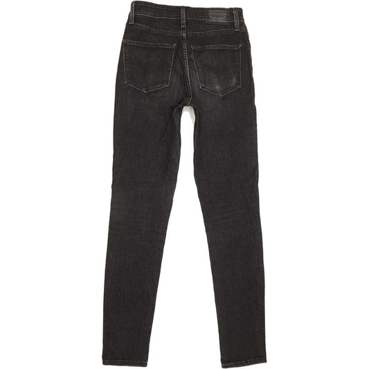 Levi's 721 High Rise Women Black Skinny Stretch Jeans W25 L30