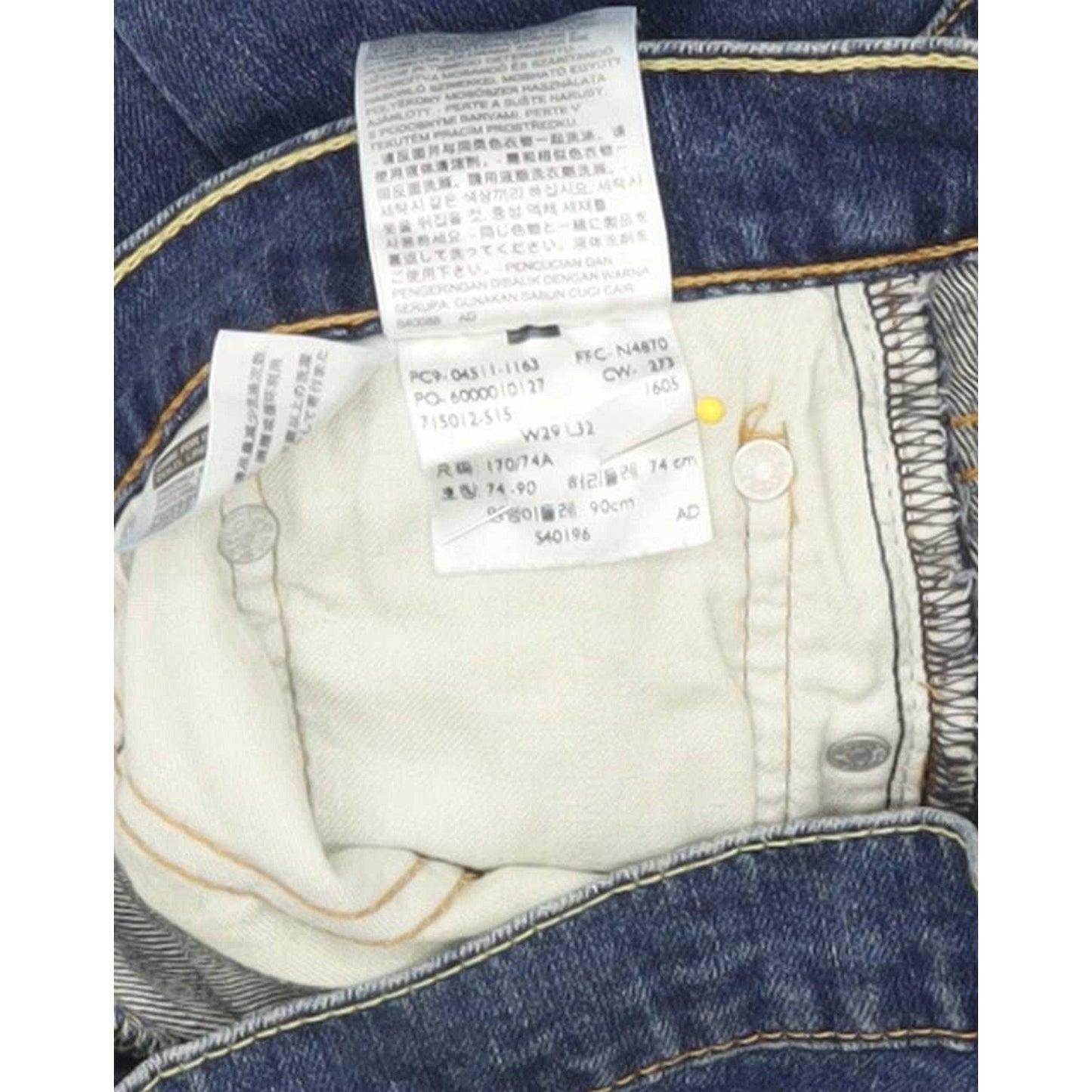 Levi's 511 Men Blue Straight Slim Stretch Jeans W29 L32