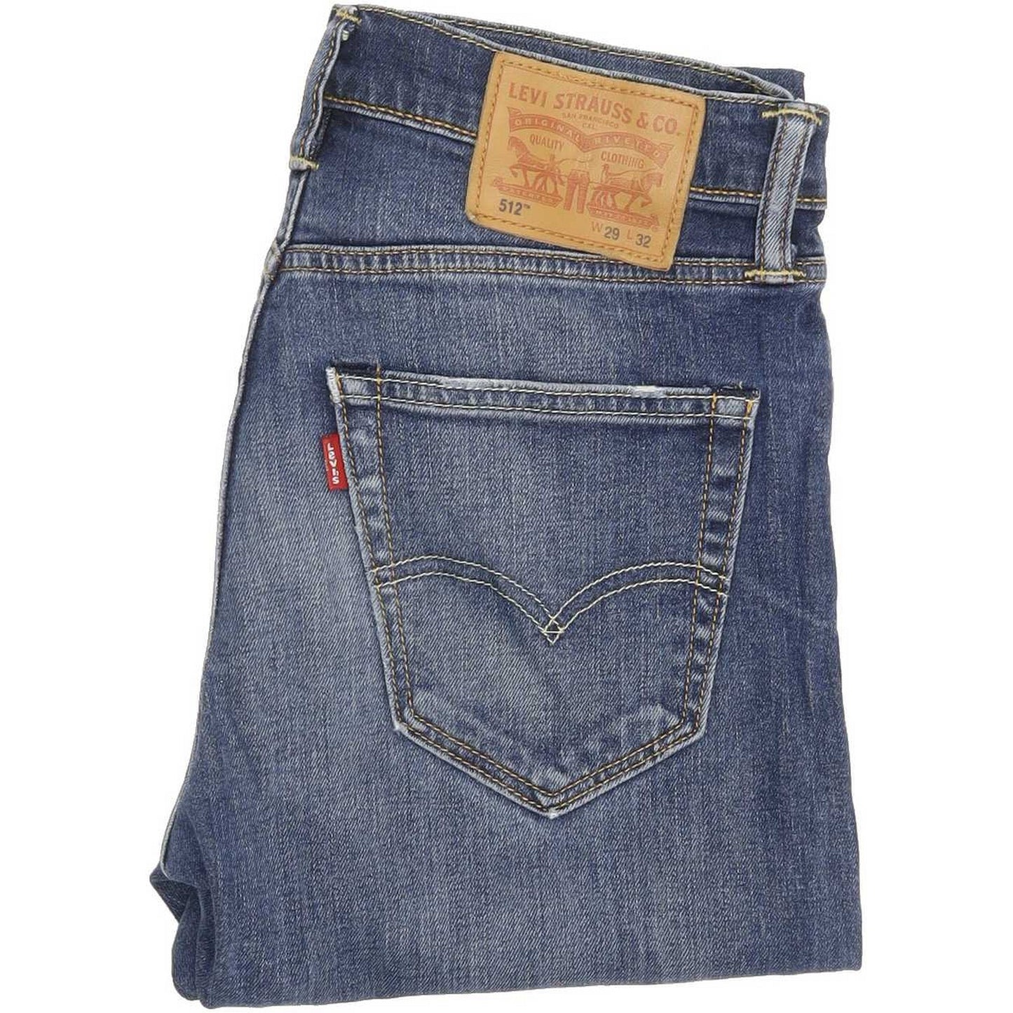 Levi's 512 Men Blue Tapered Slim Stretch Jeans W29 L30