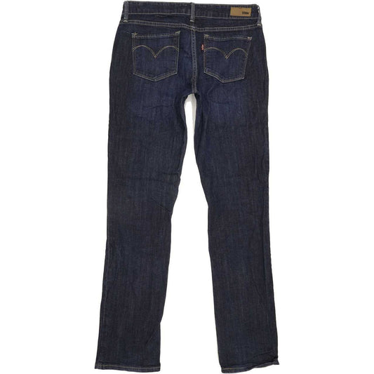 Levi's Dem Curve Women Blue Straight Slim Jeans W28 L30