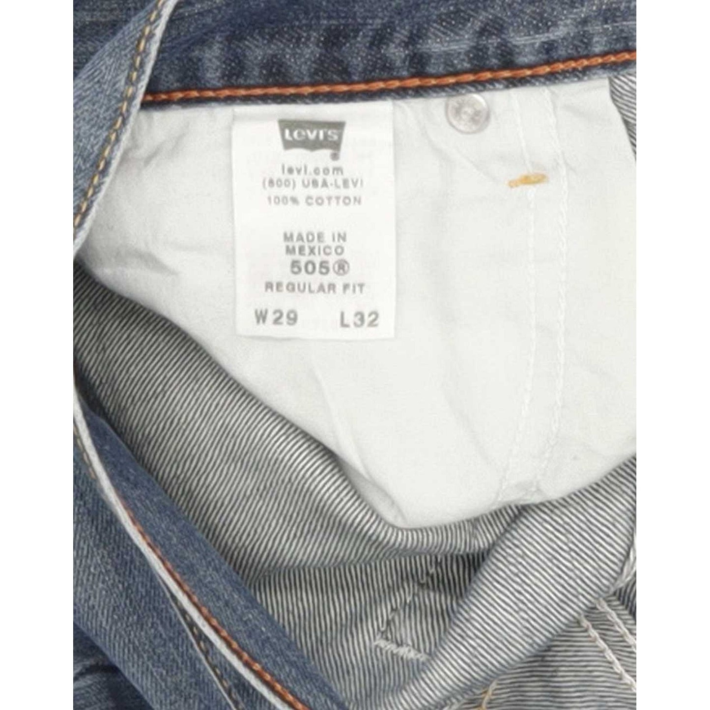 Levi's 505 Men Blue Straight Regular Jeans W29 L31
