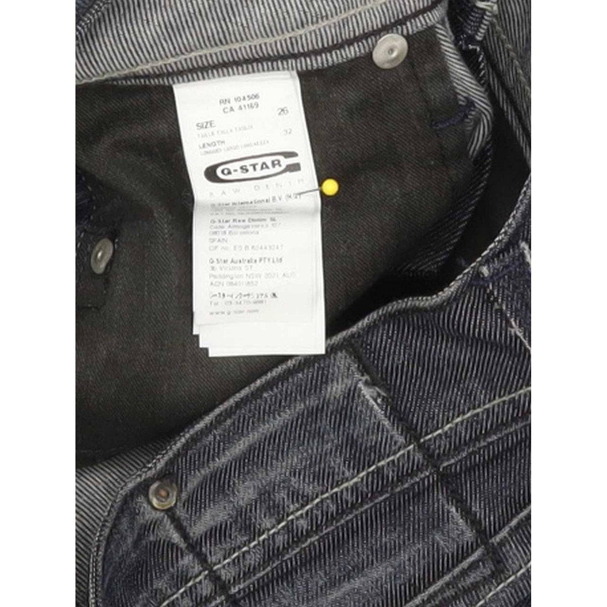 G-Star Core Women Blue Straight Slim Stretch Jeans W26 L32