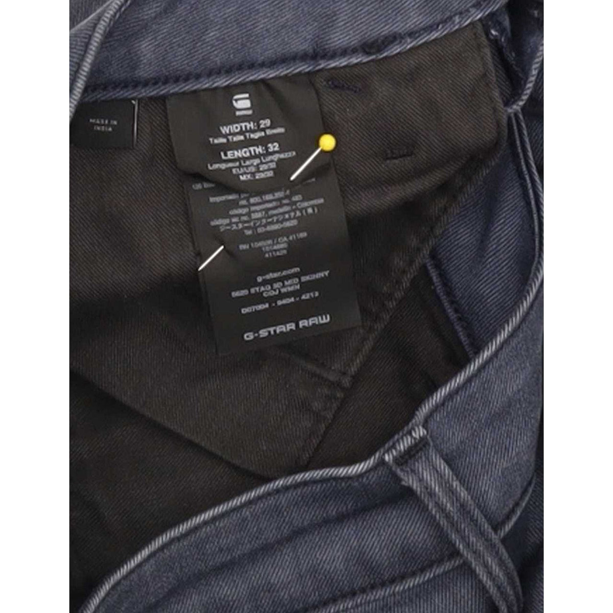 G-Star Staq 3D Mid Women Blue Skinny Regular Stretch Jeans W29 L32