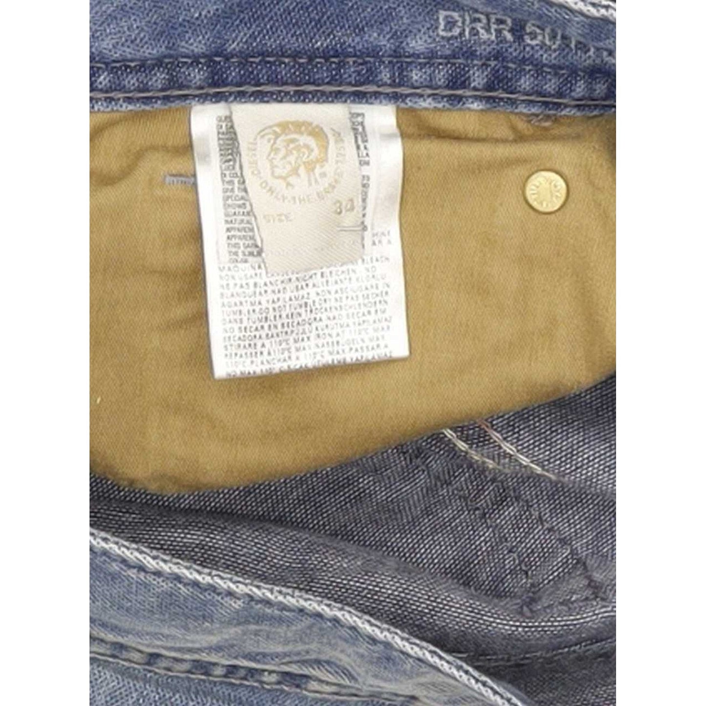 Diesel Larkee 0R60K Men Blue Straight Regular Jeans W35 L33