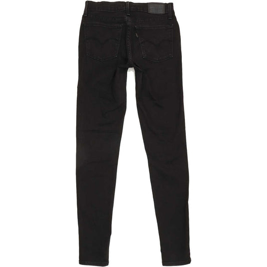 Levi's 710 Super Women Black Skinny Regular Jeans W27 L29