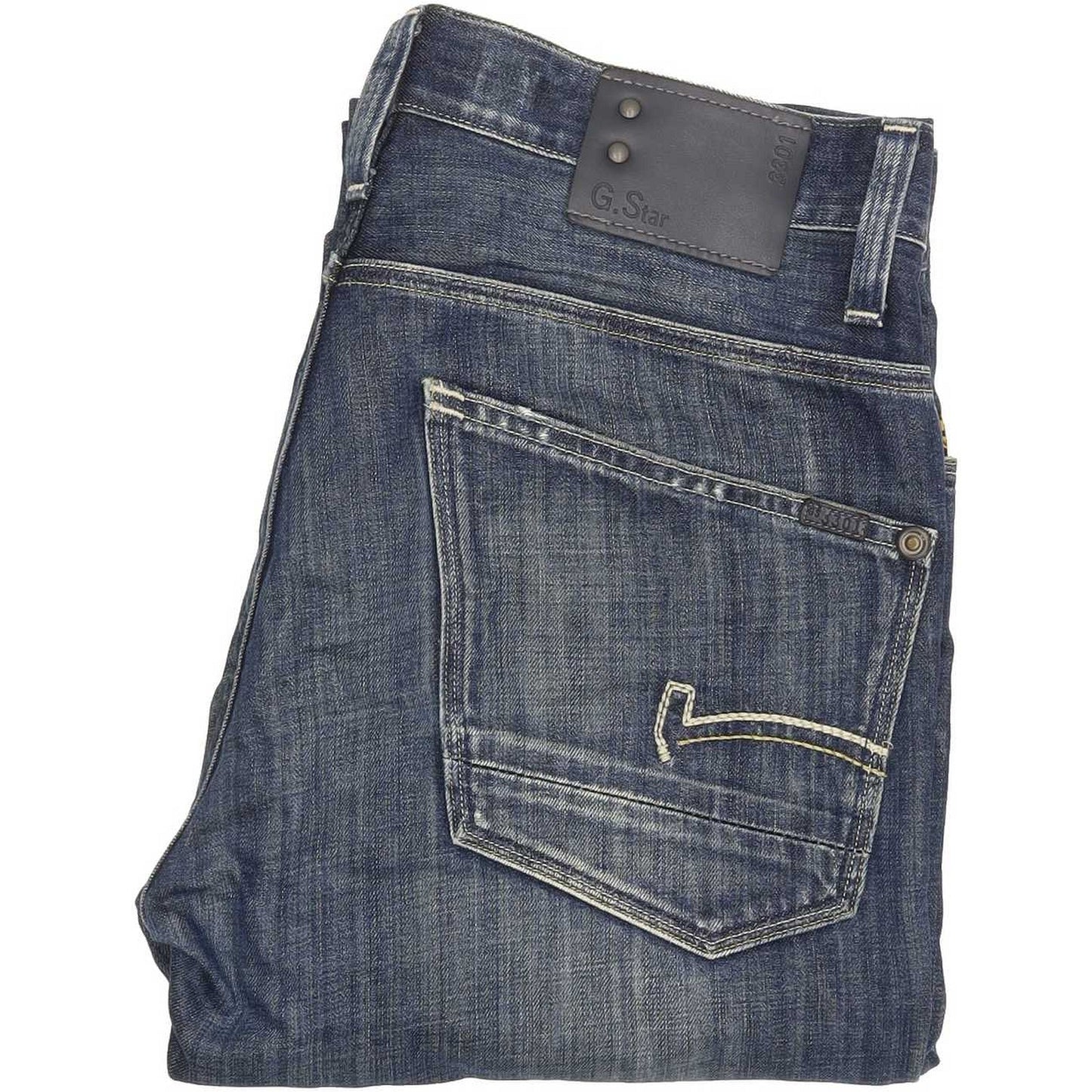 G-Star Men Blue Straight Regular Jeans W32 L31