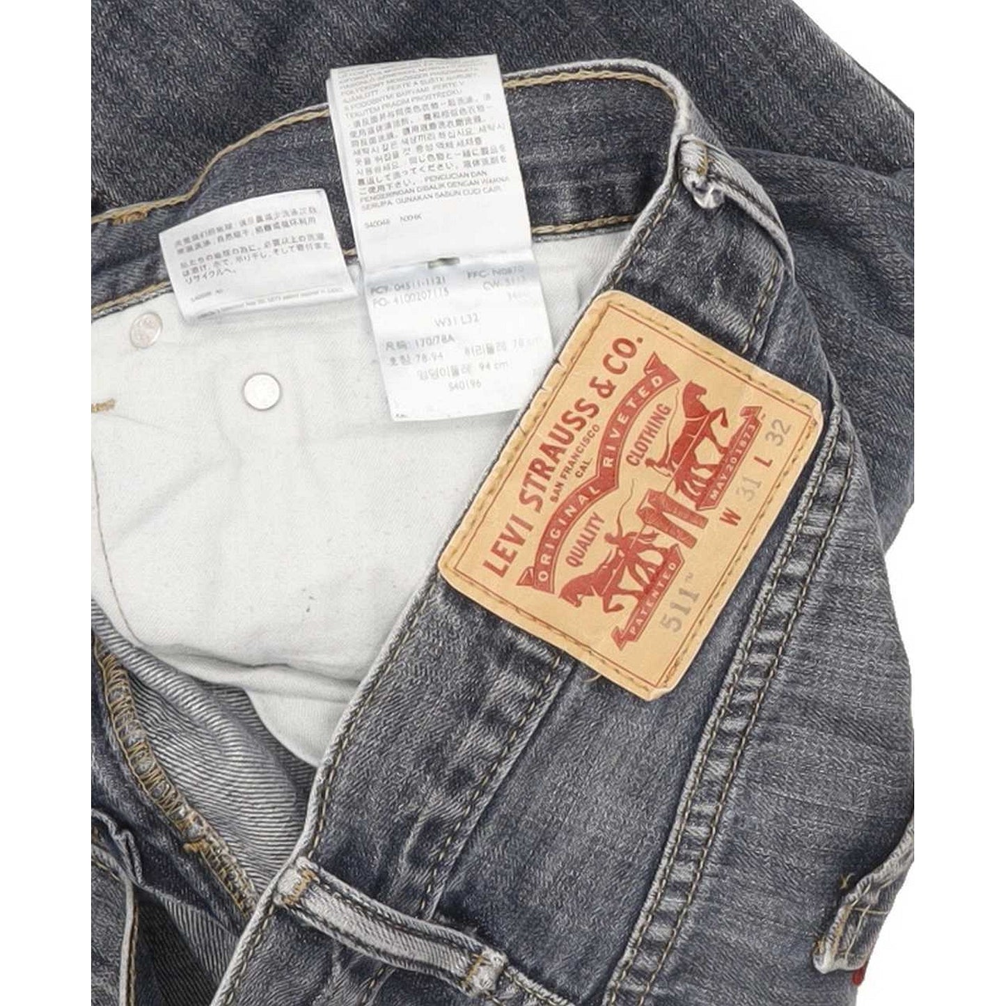 Levi's 511 Men Blue Straight Slim Jeans W31 L31