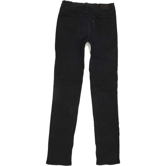 Levi's 724 High Rise Women Black Straight Stretch Jeans W28 L33